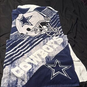 Northwest Blue and White Cowboys Towel
